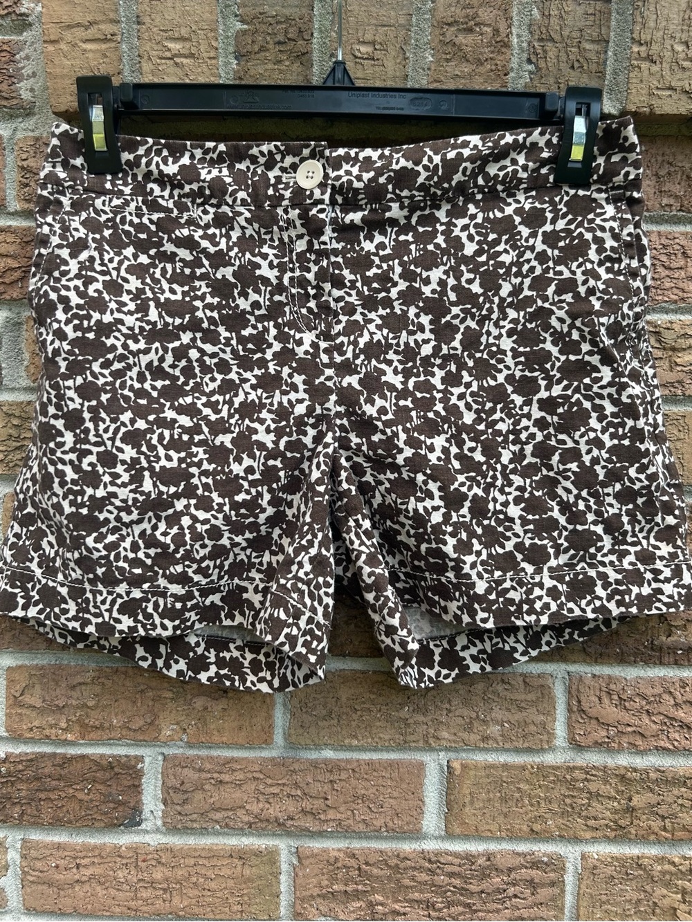 Madison Brown and Cream Printed Bermuda Shorts size 8